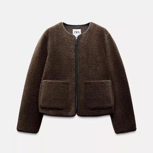 Zara Shearling Brown Jacket